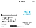 Sony BDP-S1000ES - Blu-Ray Disc Player Operating Instructions Manual предпросмотр