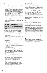 Preview for 16 page of Sony BDP-S1000ES - Blu-Ray Disc Player Operating Instructions Manual