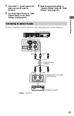 Preview for 23 page of Sony BDP-S1000ES - Blu-Ray Disc Player Operating Instructions Manual