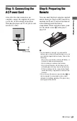 Preview for 27 page of Sony BDP-S1000ES - Blu-Ray Disc Player Operating Instructions Manual