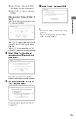 Preview for 31 page of Sony BDP-S1000ES - Blu-Ray Disc Player Operating Instructions Manual