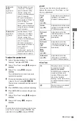 Preview for 55 page of Sony BDP-S1000ES - Blu-Ray Disc Player Operating Instructions Manual