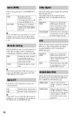 Preview for 56 page of Sony BDP-S1000ES - Blu-Ray Disc Player Operating Instructions Manual