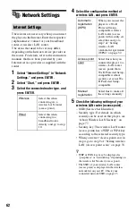 Preview for 62 page of Sony BDP-S1000ES - Blu-Ray Disc Player Operating Instructions Manual