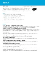 Preview for 1 page of Sony BDP-S1100 Specifications