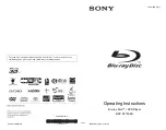 Sony BDP-S1700ES - Blu-ray Disc™ Player Operating Instructions Manual preview