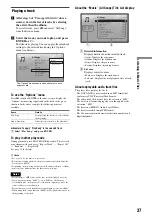 Предварительный просмотр 37 страницы Sony BDP - S1E Operating Instructions Manual