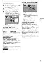 Preview for 41 page of Sony BDP-S300 - Blu-Ray Disc Player Operating Instructions Manual