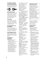 Preview for 4 page of Sony BDP-S360HP - Blu-ray Disc™ Player Operating Instructions Manual