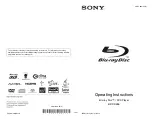 Sony BDP-S380 - Blu-ray Disc™ Player Operating Instructions Manual preview