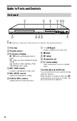 Предварительный просмотр 6 страницы Sony BDP-S380 - Blu-ray Disc™ Player Operating Instructions Manual