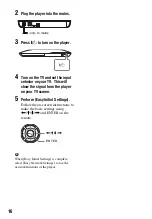 Preview for 16 page of Sony BDP-S390 Operating Instructions Manual