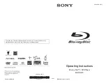 Sony BDP-S470 - Blu-ray Disc™ Player Operating Instructions Manual preview