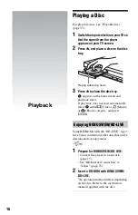 Preview for 16 page of Sony BDP-S570 - Blu-ray Disc™ Player Operating Instructions Manual