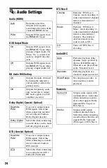 Preview for 24 page of Sony BDP-S570 - Blu-ray Disc™ Player Operating Instructions Manual