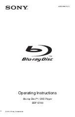 Sony BDP-S780 Operating Instructions Manual preview