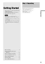 Preview for 9 page of Sony BDP2000ES Operating Instructions Manual