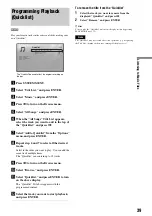 Preview for 39 page of Sony BDP2000ES Operating Instructions Manual