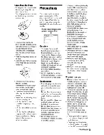 Preview for 3 page of Sony BDPS360 - Blu-Ray Disc Player Operating Instructions Manual