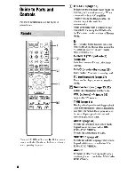 Preview for 8 page of Sony BDPS360 - Blu-Ray Disc Player Operating Instructions Manual