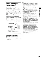 Preview for 23 page of Sony BDPS360 - Blu-Ray Disc Player Operating Instructions Manual