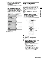 Preview for 27 page of Sony BDPS360 - Blu-Ray Disc Player Operating Instructions Manual