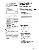 Preview for 35 page of Sony BDPS360 - Blu-Ray Disc Player Operating Instructions Manual