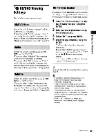 Preview for 47 page of Sony BDPS360 - Blu-Ray Disc Player Operating Instructions Manual