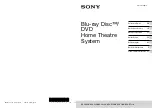 Preview for 1 page of Sony BDV-E190 Reference Manual