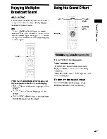 Предварительный просмотр 49 страницы Sony BDV-E300 - Blu-ray Disc™ Player Home Theater System Operating Instructions Manual