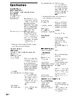 Предварительный просмотр 100 страницы Sony BDV-E300 - Blu-ray Disc™ Player Home Theater System Operating Instructions Manual