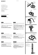 Sony BDV-E500W Speaker Installation Manual preview