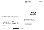 Sony BDV-E770W / T77 Operating Instructions Manual предпросмотр