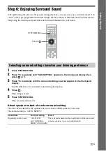 Предварительный просмотр 27 страницы Sony BDV-E770W / T77 Operating Instructions Manual