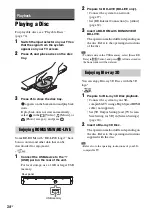 Предварительный просмотр 34 страницы Sony BDV-E780W Operating Instructions Manual