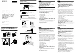 Sony BDV-E780W Speaker Installation Manual preview