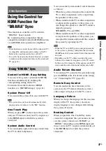 Preview for 47 page of Sony BDV-E880 Operating Instructions Manual