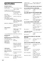 Preview for 74 page of Sony BDV-E880 Operating Instructions Manual