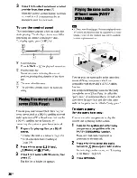 Предварительный просмотр 36 страницы Sony BDV-F7 - Blu-ray Disc™ Player Home Theater System Operating Instructions Manual