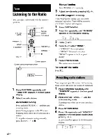 Предварительный просмотр 42 страницы Sony BDV-F7 - Blu-ray Disc™ Player Home Theater System Operating Instructions Manual