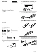 Предварительный просмотр 1 страницы Sony BDV-HZ970W  (UWA-BR100) Speaker Installation Manual