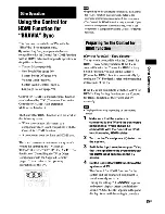 Предварительный просмотр 95 страницы Sony BDV-IS1000 Operating Instructions Manual