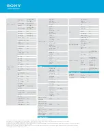 Предварительный просмотр 7 страницы Sony BDV-N8100W  Guide Specifications