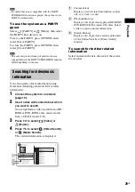 Предварительный просмотр 29 страницы Sony BDV-NF620 Operating Instructions Manual