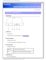 Preview for 4 page of Sony BDX-S500U Operating Instructions Manual