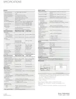 Preview for 8 page of Sony Betacam SP 2000PRO PVW-2800P Specifications