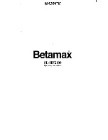 Sony Betamax SL-HF2100 Operating Instructions Manual preview