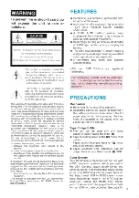 Preview for 2 page of Sony BETAMOVIE BMC-220 Operating Instructions Manual