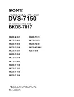 Sony BKDS-7017 Installation Manual preview