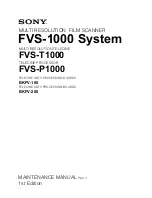 Sony BKFV-100 Maintenance Manual предпросмотр